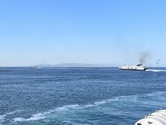 Piraeus port_morning traffic