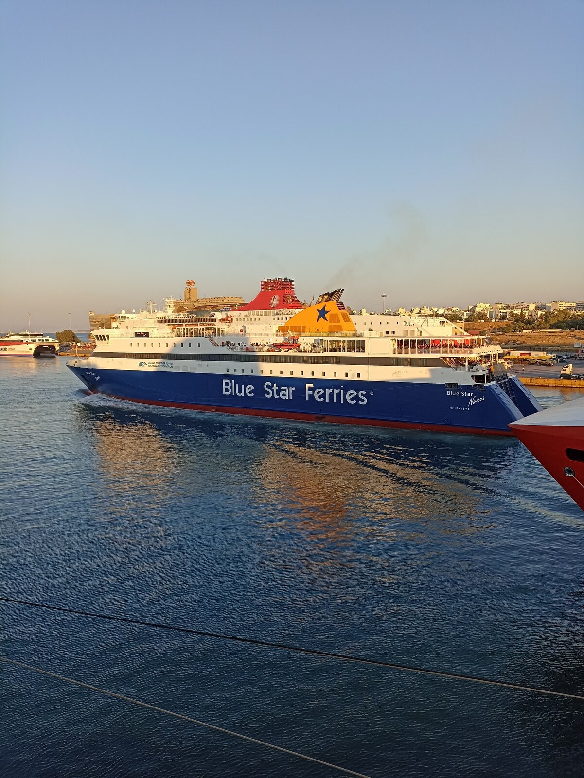 Blue Star Naxos in Piraeus port