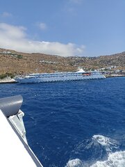 La Belle De L'Adriatique in Myconos port.