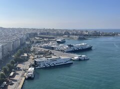 SEAJETS fleet at Piraeus Port