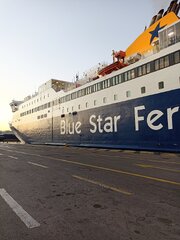 Blue Star Naxos in Piraeus.