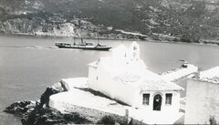 Passenger ferry ITHAKI in Skopelos island