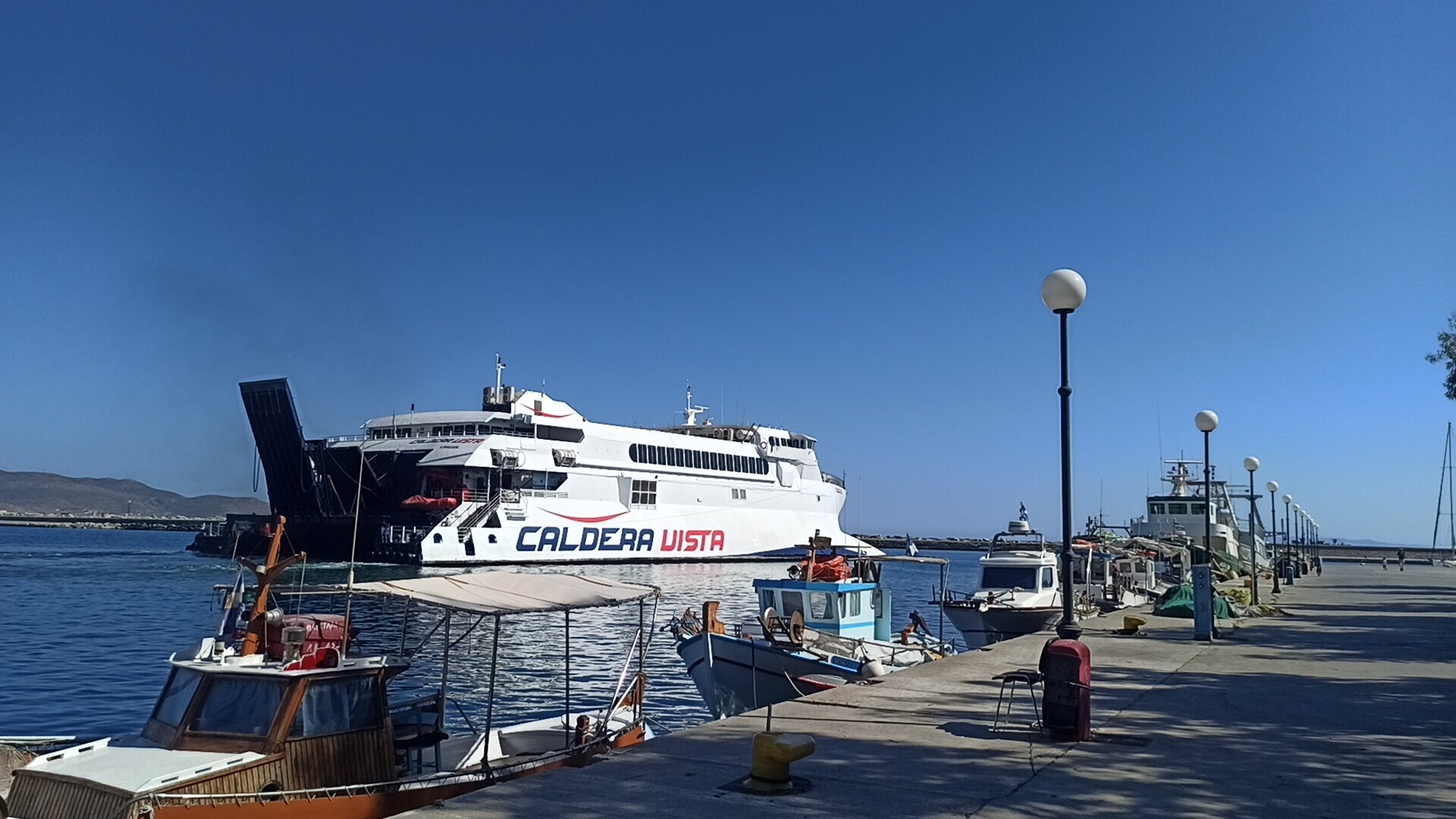 Caldera Vista departures Karystos port