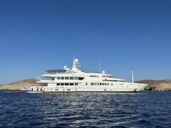 Yacht in Mykonos, August 2023