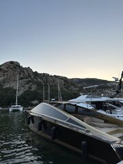 Boats in Poltu Quatu, Sardinia