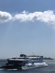 Naxos Jet at Tinos Port