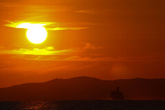 Blue Star Delos -- Mykonos sunset