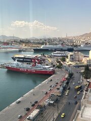 Piraeus ferry lineup