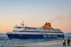 Blue star Chios at Rhodes