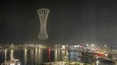 DRONE SHOW 10.3.2025  - EUROPA CONFERENCE LEAGUE TROPHY AT PIREUS PORT